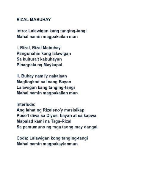 angono hymn lyrics|Rizal Mabuhay .